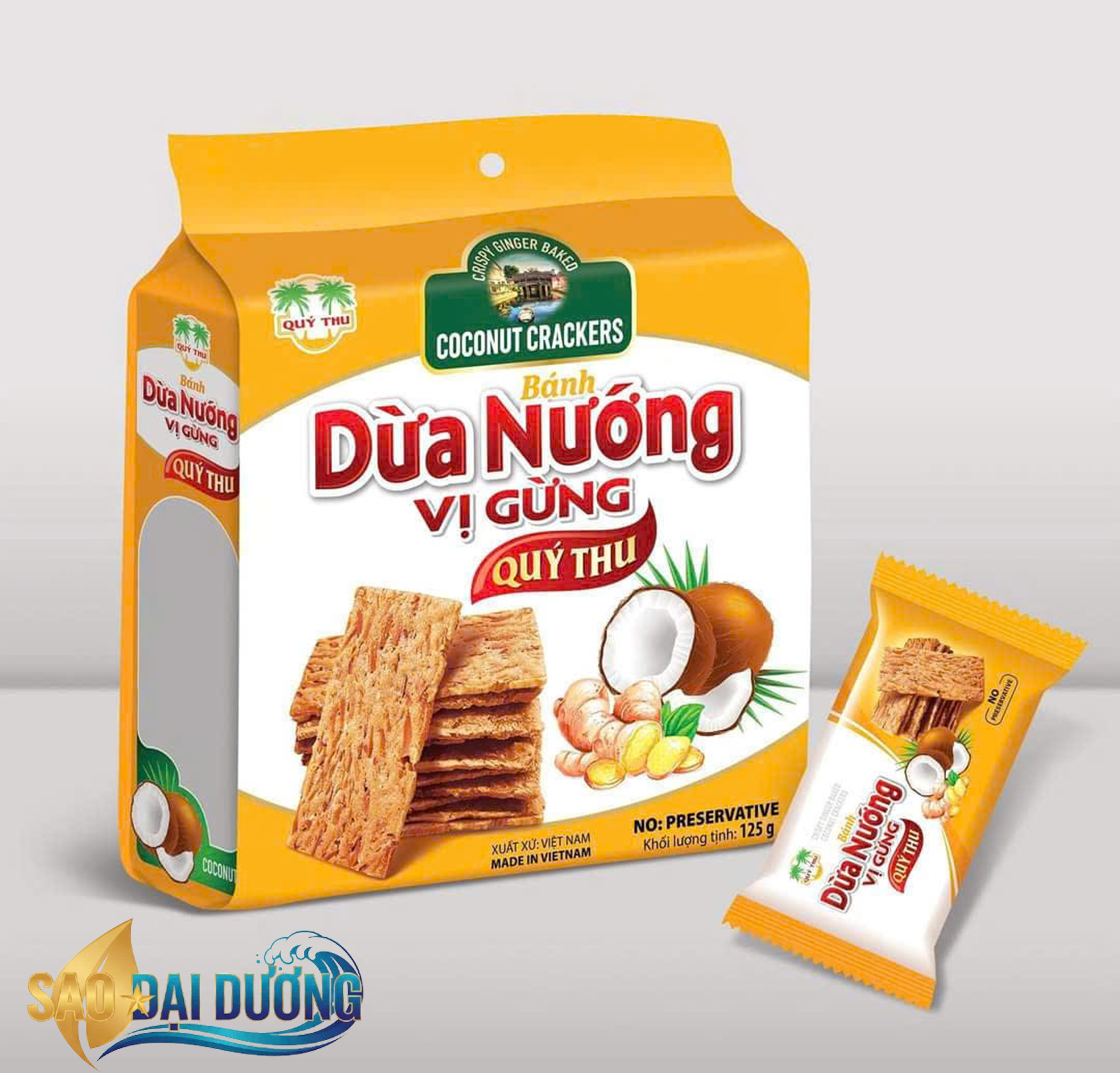 Bánh dừa nướng vị gừng - Đặc sản Quảng Nam