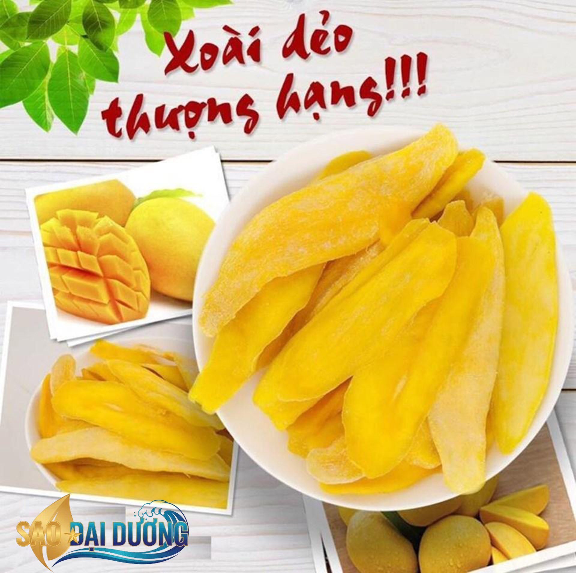 Xoài sấy Dẻo không đường thượng hạng