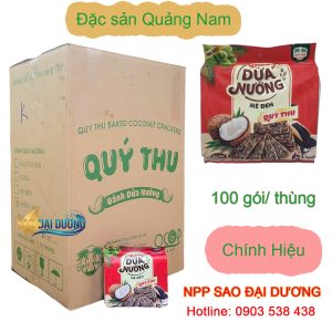 Bánh Dừa Nướng Mè Đen Quý Thu 135g – Đặc Sản Quảng Nam OCOP 5 Sao - NPP bán sỉ