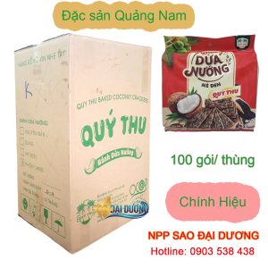 Bánh Dừa Nướng Mè Đen Quý Thu 135g – Đặc Sản Quảng Nam OCOP 5 Sao